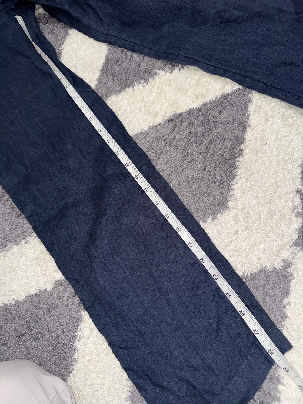 C&C California Navy Linen pants size xs - Picture 6 of 12